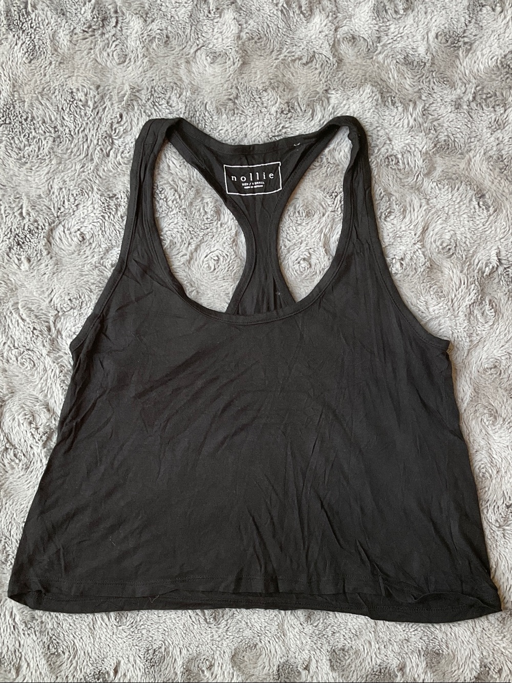 Nollie Black Racerback Muscle Tank Top